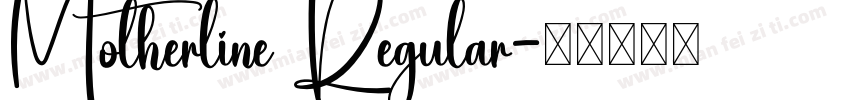 Motherline Regular字体转换